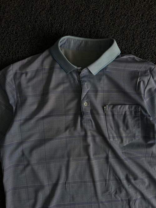 Vintage Check Pocket Polo T-Shirt