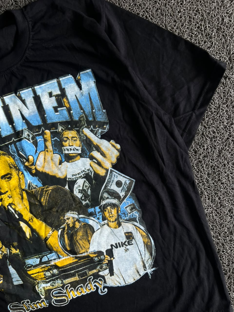 Eminem “Slim Shady” Graphic Print Black T-Shirt