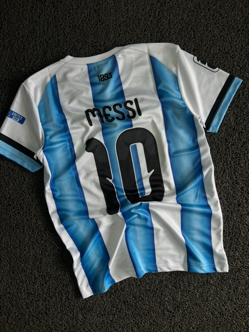Argentina Messi #10 Home Football Jersey – World Champions Edition