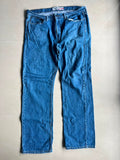 Vintage Blue Wash Straight Leg Denim Jeans