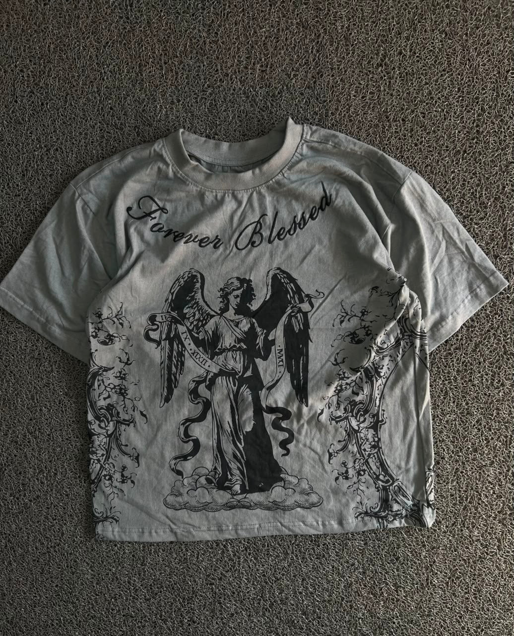 Men’s Forever Blessed Angel Graphic T-Shirt