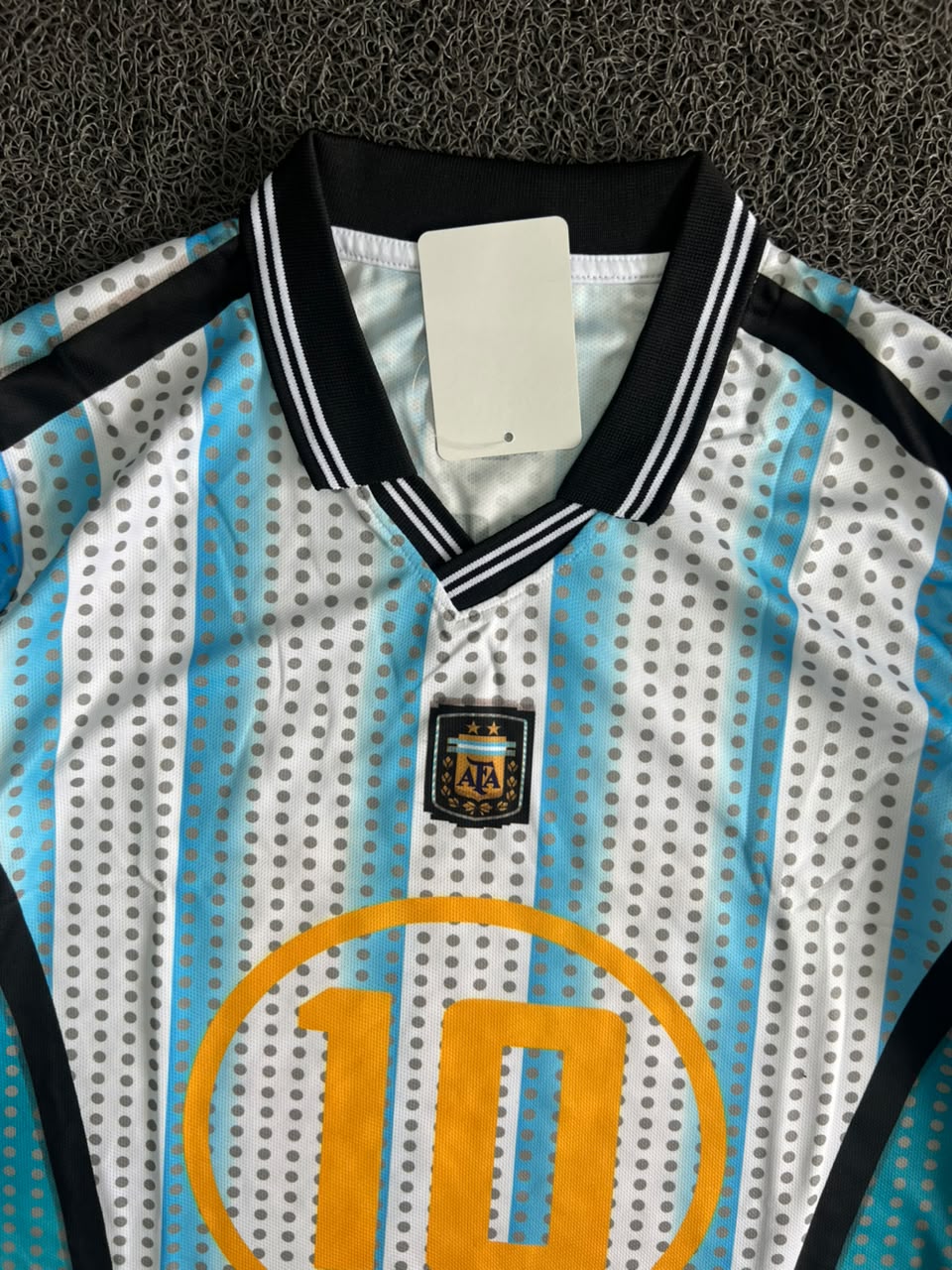 Argentina 1994 Retro Home Jersey – Messi #10 Long Sleeve Classic Football Jersey