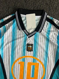 Argentina 1994 Retro Home Jersey – Messi #10 Long Sleeve Classic Football Jersey