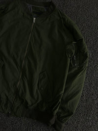 Vintage Bomber Jacket with Utility Pockets – Thriftwear