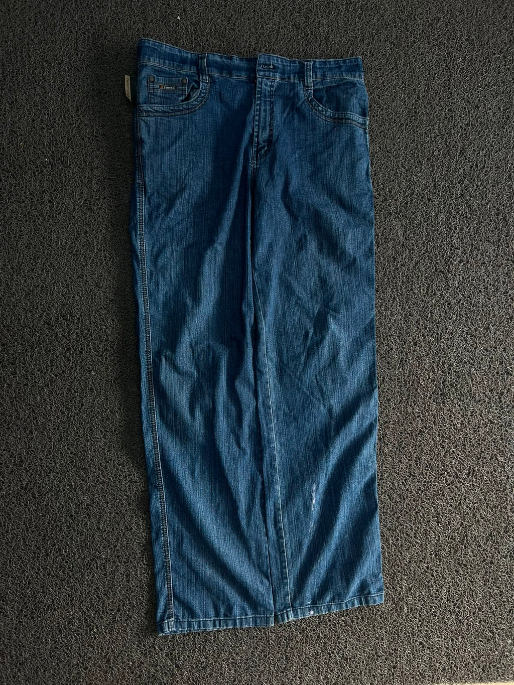 Vintage FLY Blue Wash Straight Fit Denim Jeans ⚠️ No Button