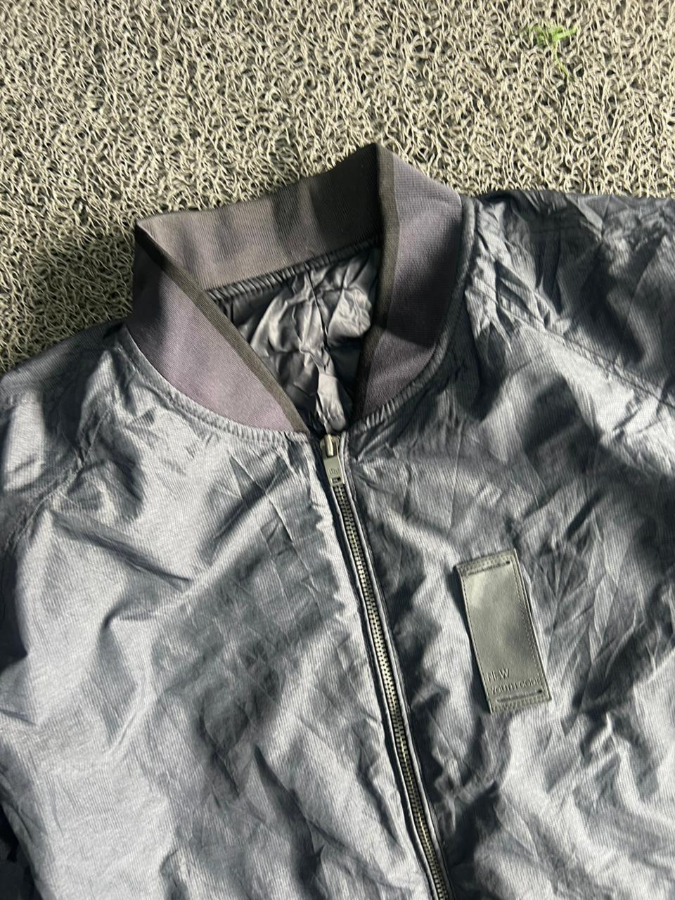 Men's Charcoal Lightweight Bomber Jacket – Zip-Up Casual Windbreaker