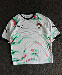 Portugal Cristiano Ronaldo #7 Football Jersey – White Away Edition | Premium Fan Five Sleeve Jersey