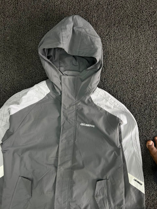 Hooded Waterproof Windbreaker Jacket – Lightweight Full Zip Outdoor Coat
