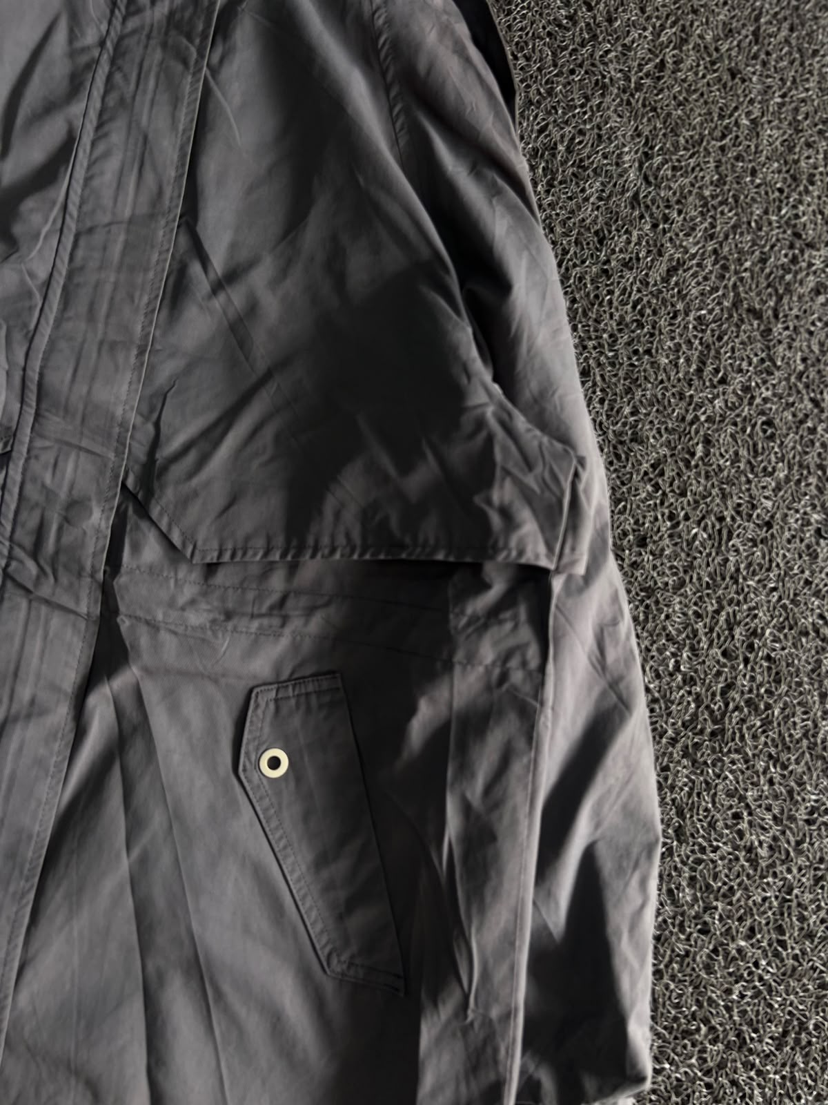 Men’s Charcoal Grey Hooded Utility Jacket