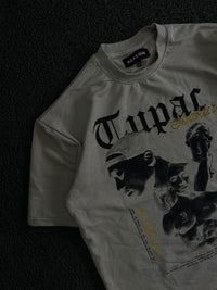 Reason Cream Graphic Print Tupac Shakur T-Shirt