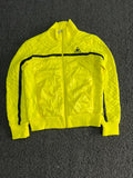 Le Coq Sportif Neon Yellow Quilted Track Jacket – Full Zip Athletic Bomber