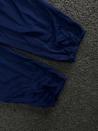Blue Track Pants with Elastic Waistband & Back Pocket – Thriftwear