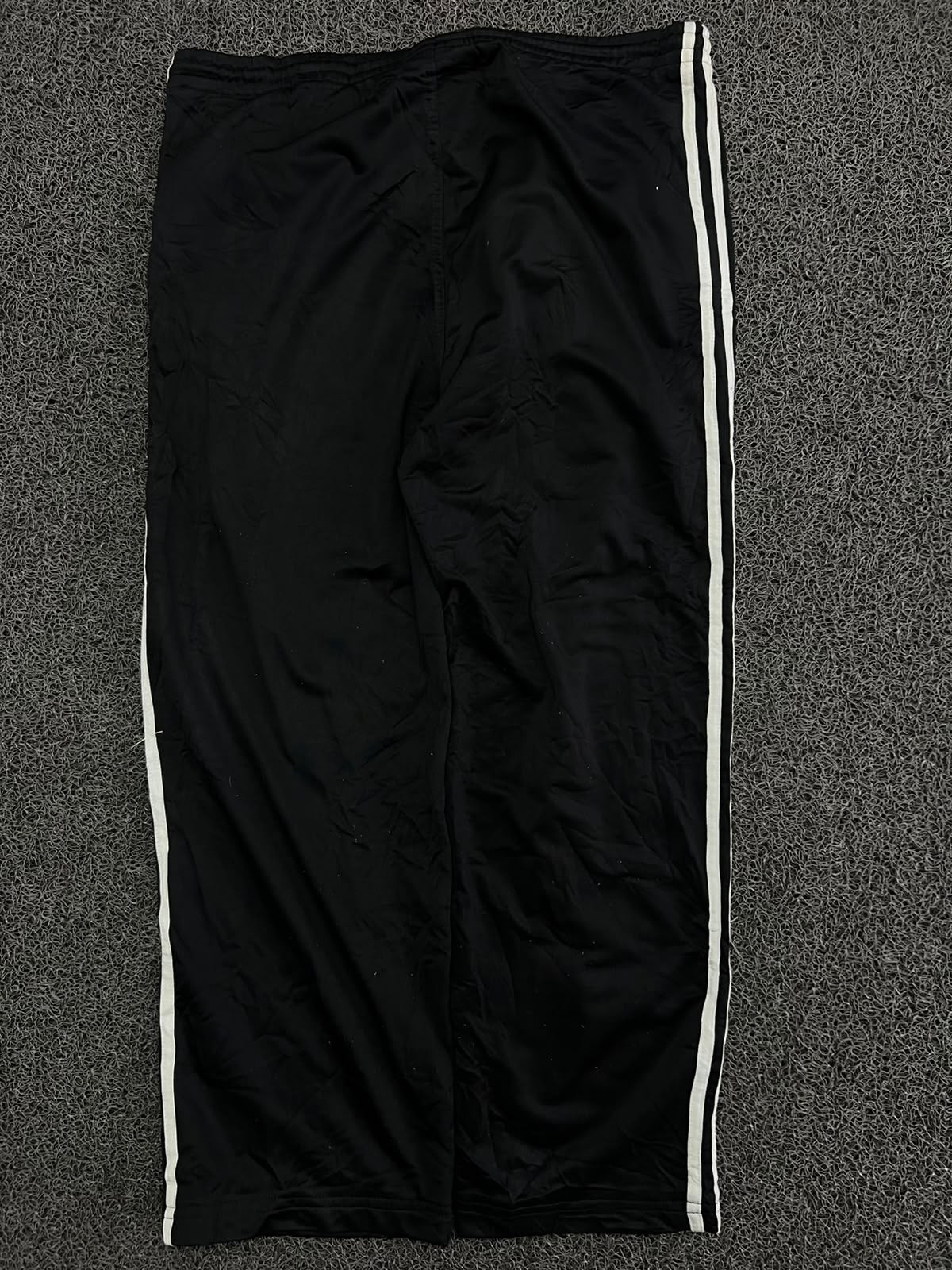 Vintage Adidas Black Side-Stripe Track Pants