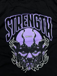 Strength Brand Purple Skull Graphic Sleeveless T-Shirt