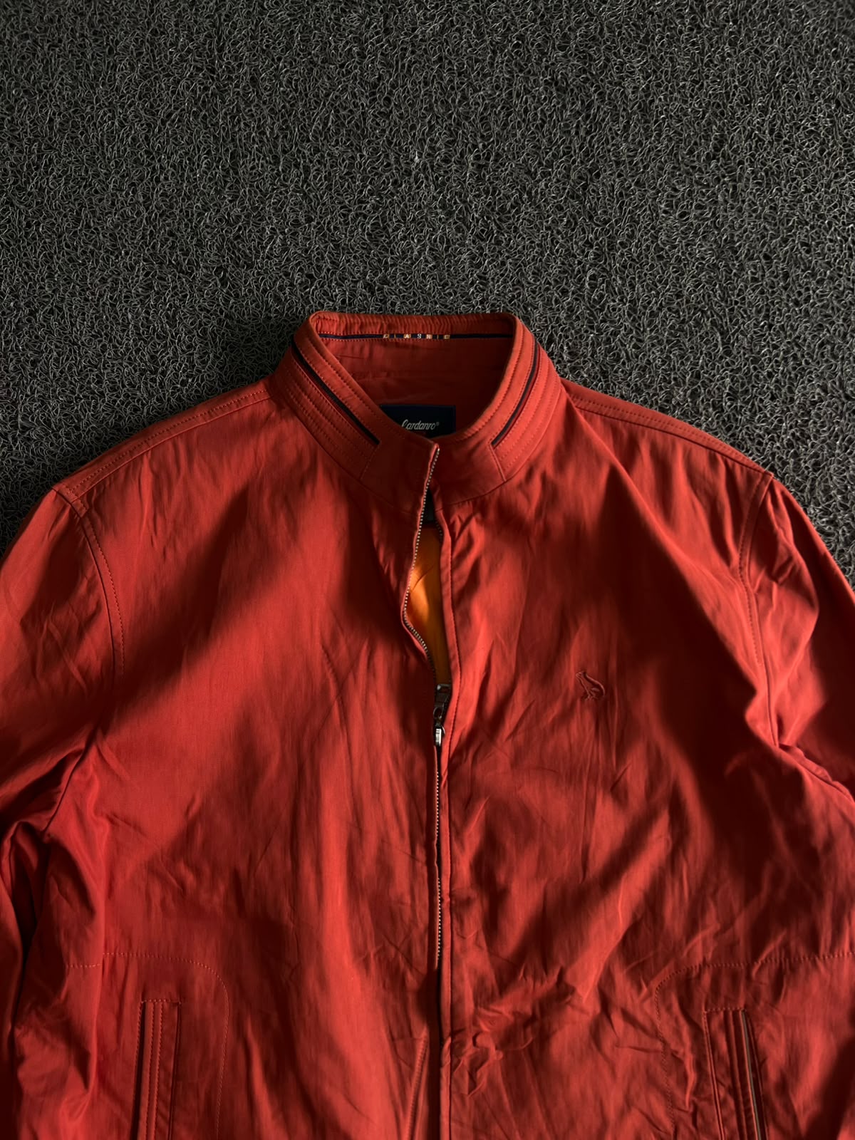Vintage Red Lightweight Harrington Jacket ⚠️ No Zip