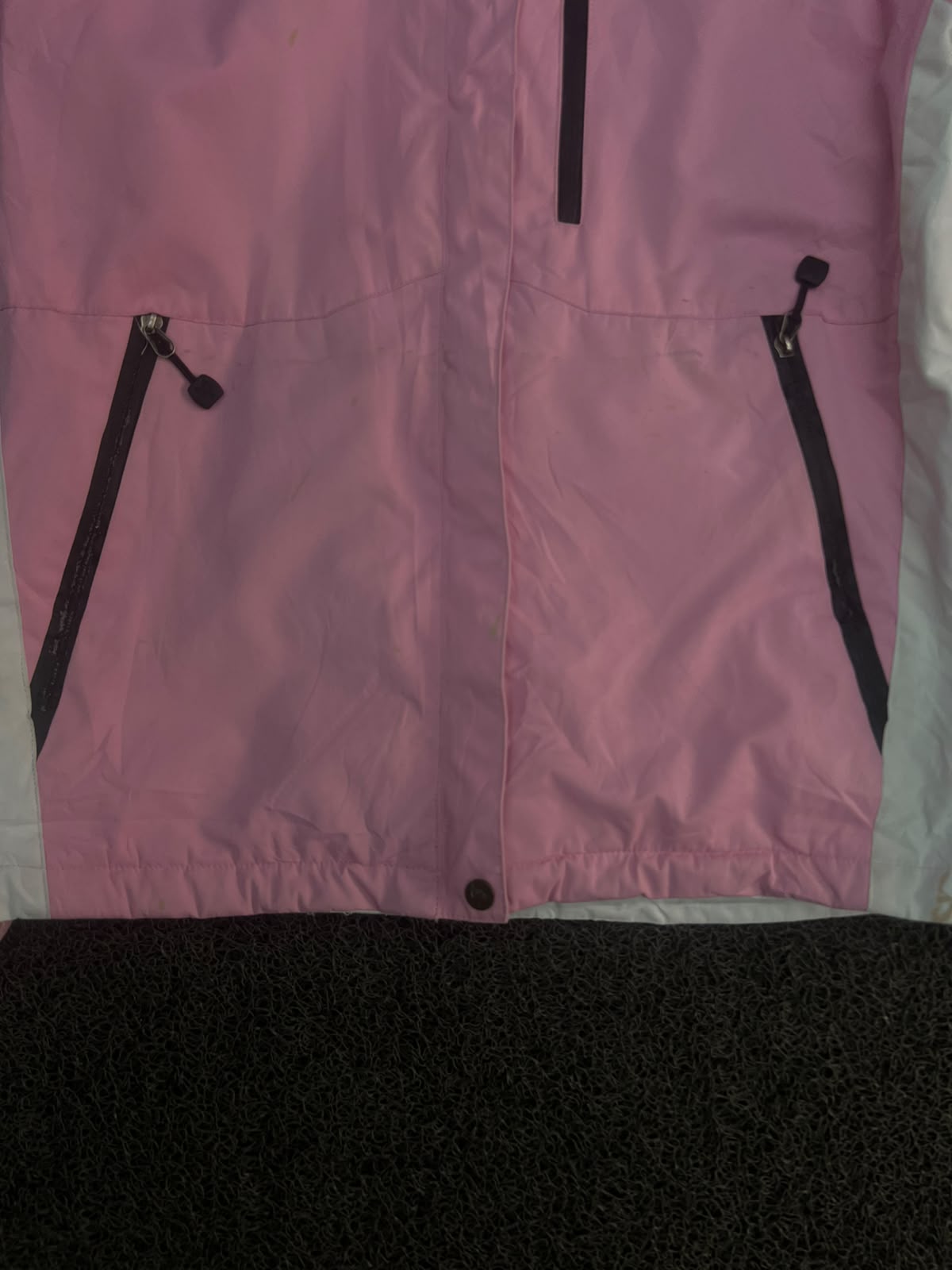 Vintage Muskoka Pink & White Outdoor Jacket ⚠️ Small Stains