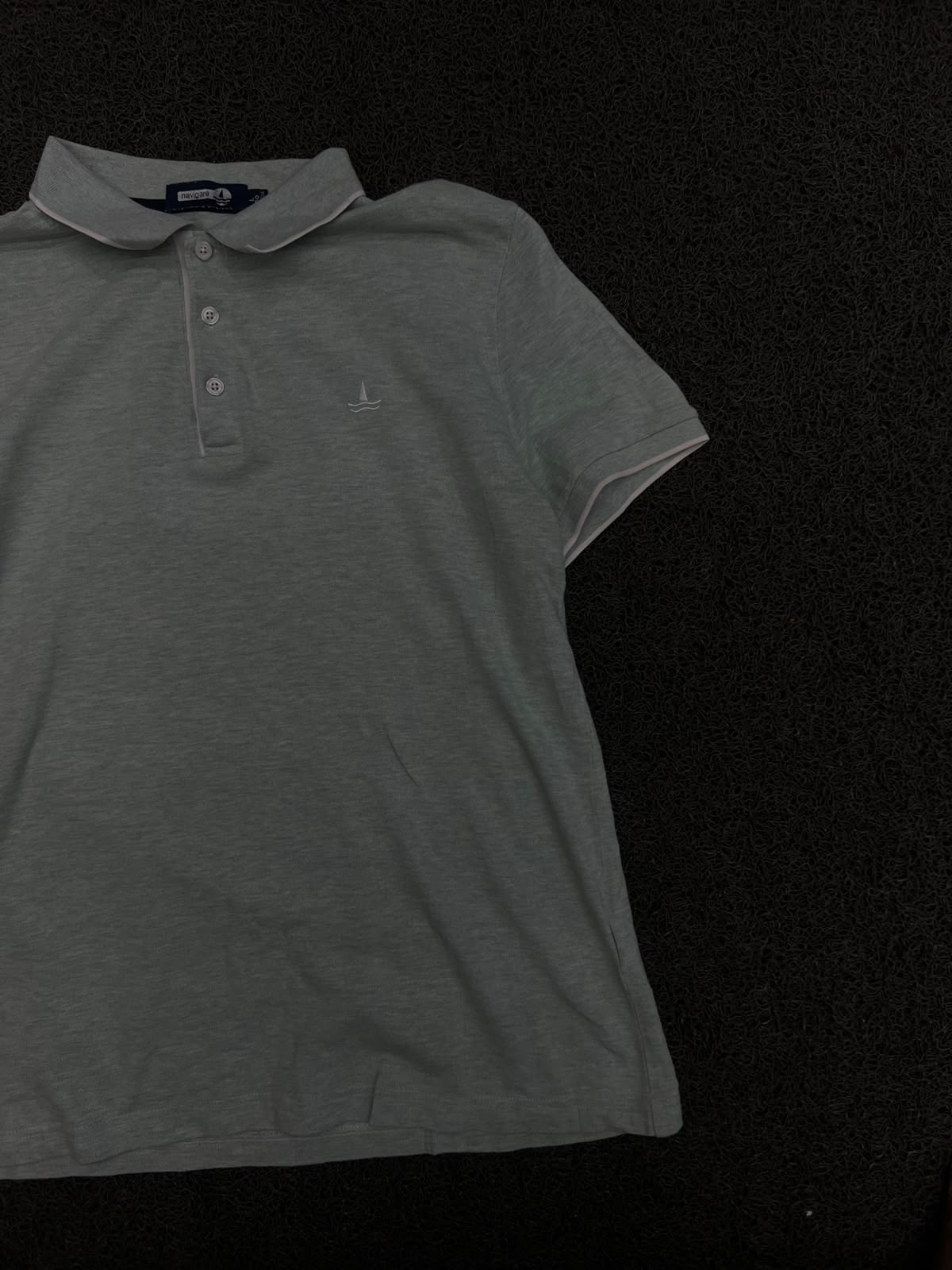Polo T-Shirt with Embroidered Sailboat Logo