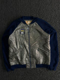 Bomber Jacket – Crown Patch Zip-Up Casual Jacket