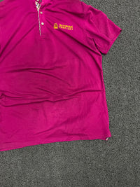 Men’s Polo T-Shirt with Mandarin Collar & Embroidered Logo
