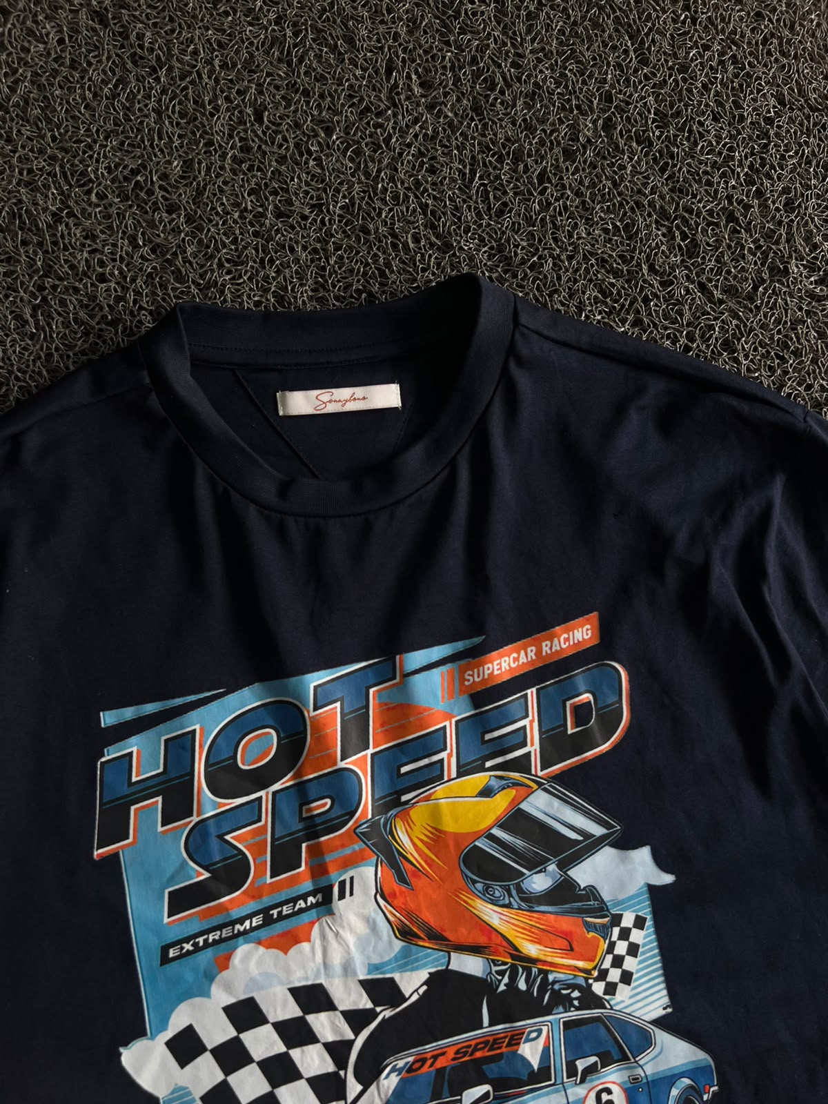 Hot Speed Supercar Racing Graphic  T-Shirt