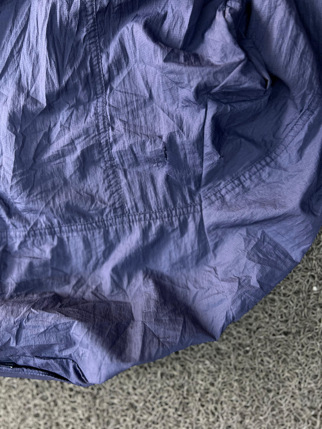 Vintage Blue Lightweight Windbreaker Jacket | Full Zip | Thrifted Men's Outerwear(⚠️ damage)