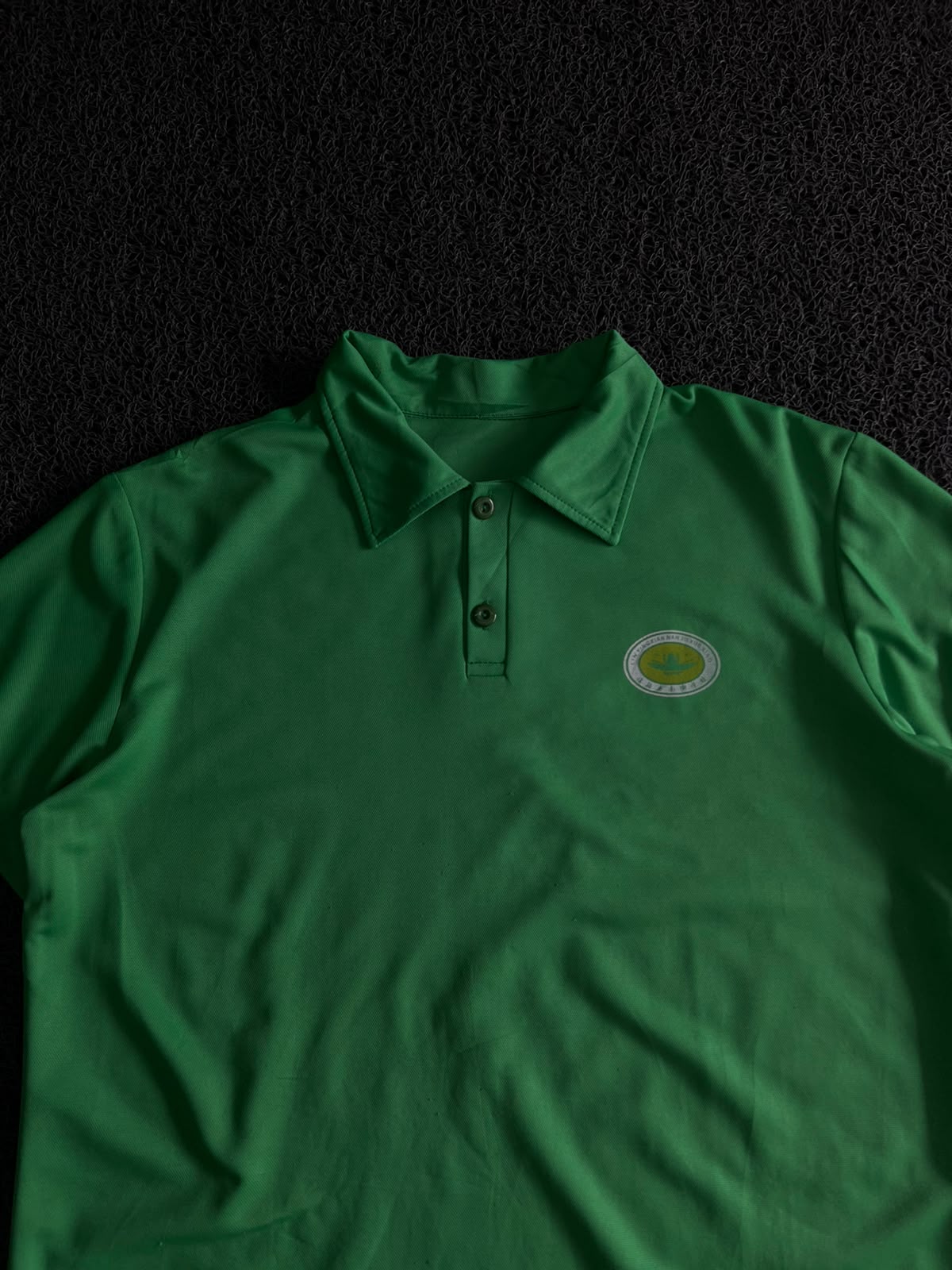 Classic Green Polo T-Shirt with Embroidered Logo