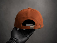 Brown Monkey Embroidered Suede-Style Cap
