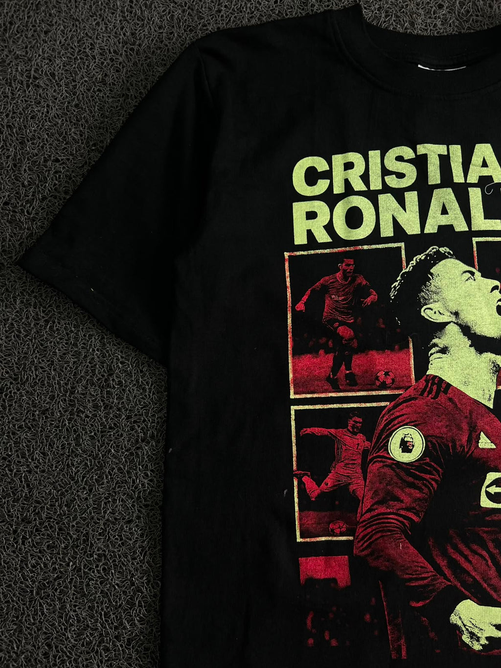Cristiano Ronaldo Graphic Oversized T-Shirt – Half Sleeve Football Print Tee
