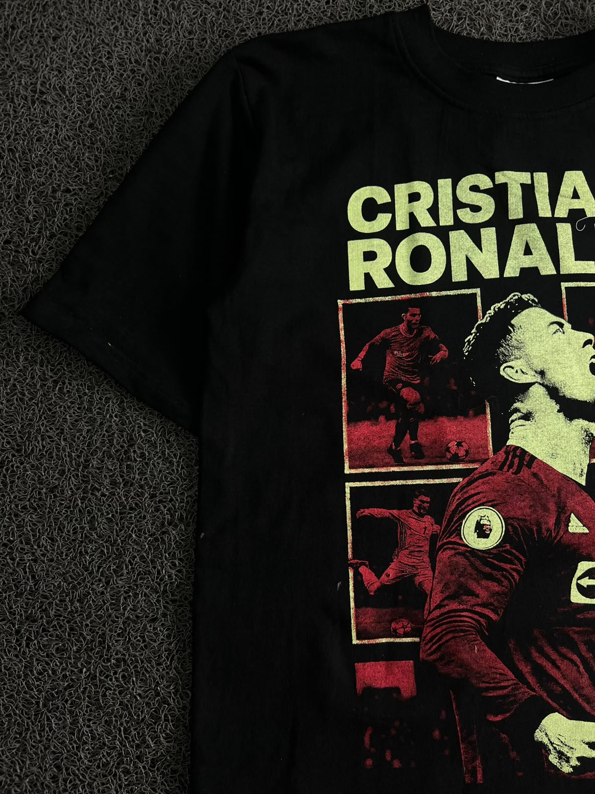 Cristiano Ronaldo Graphic Oversized T-Shirt – Half Sleeve Football Print Tee