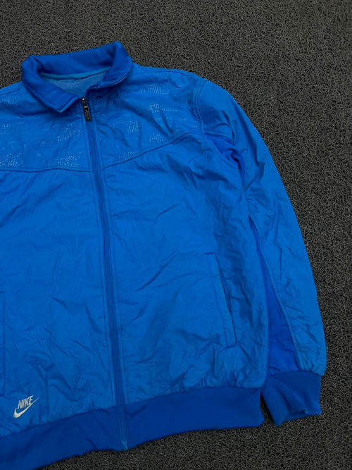 Nike Blue Full Zip Lightweight Bomber Jacket