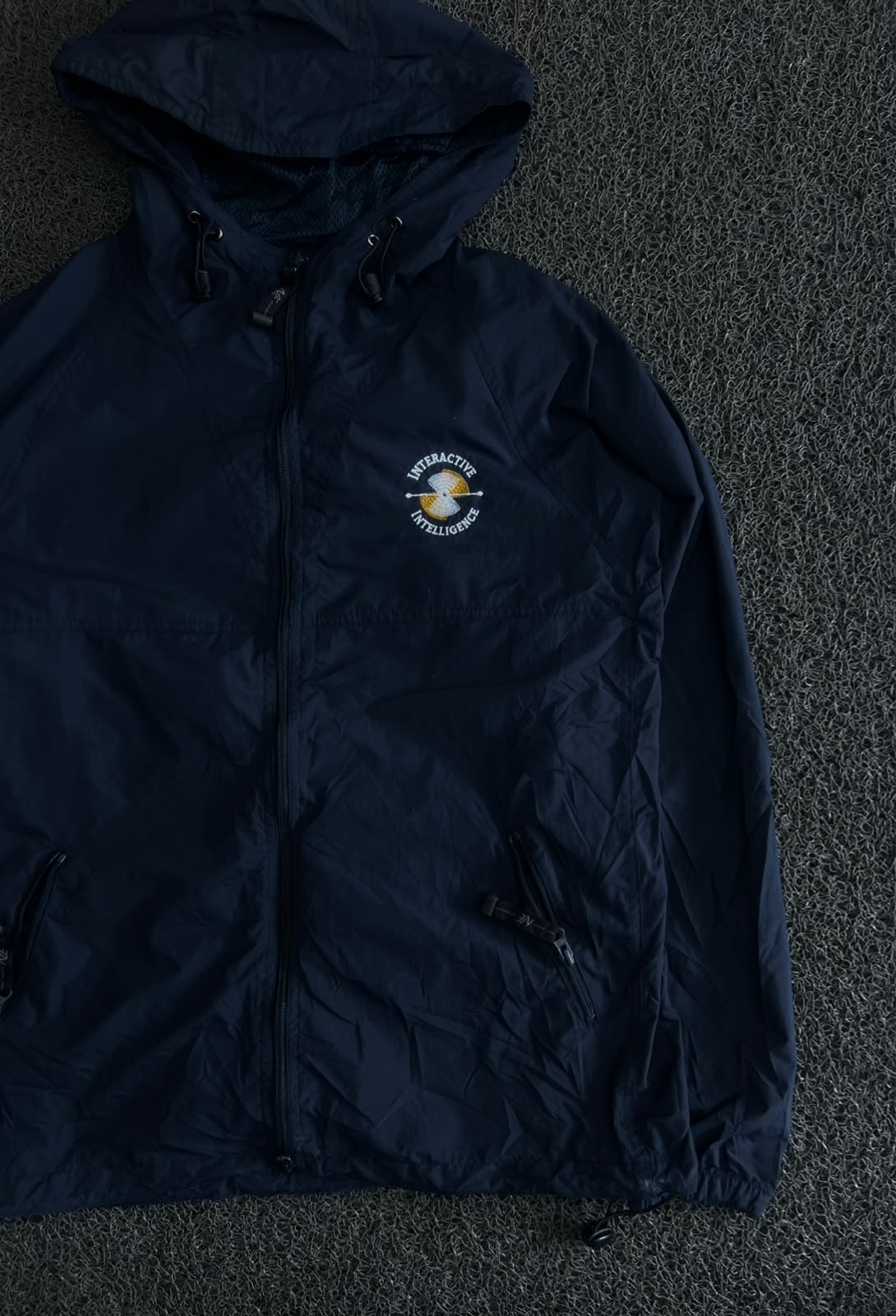 Hooded Utility Jacket with Embroidered Logo