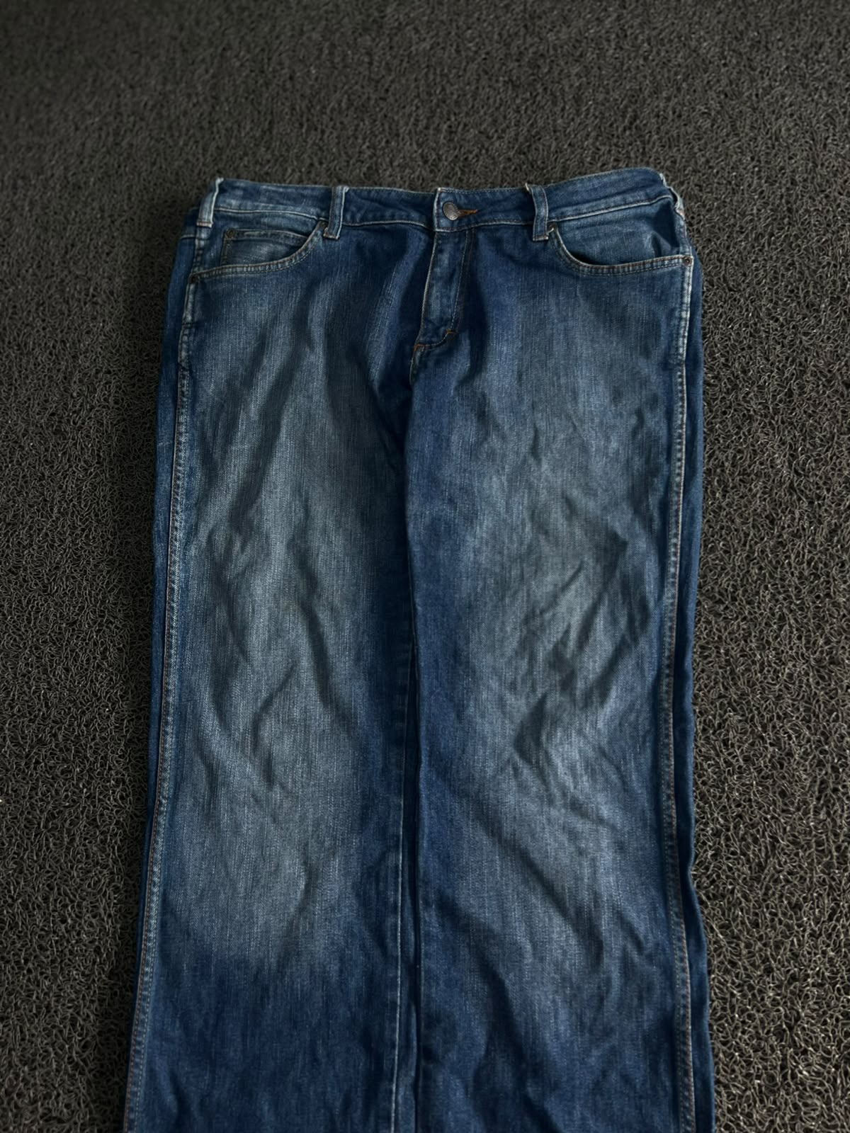 Wrangler Dark Wash Straight Leg Thrift Jeans