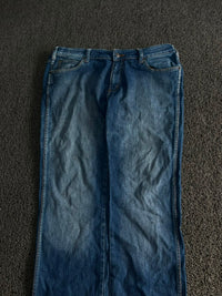 Wrangler Dark Wash Straight Leg Thrift Jeans