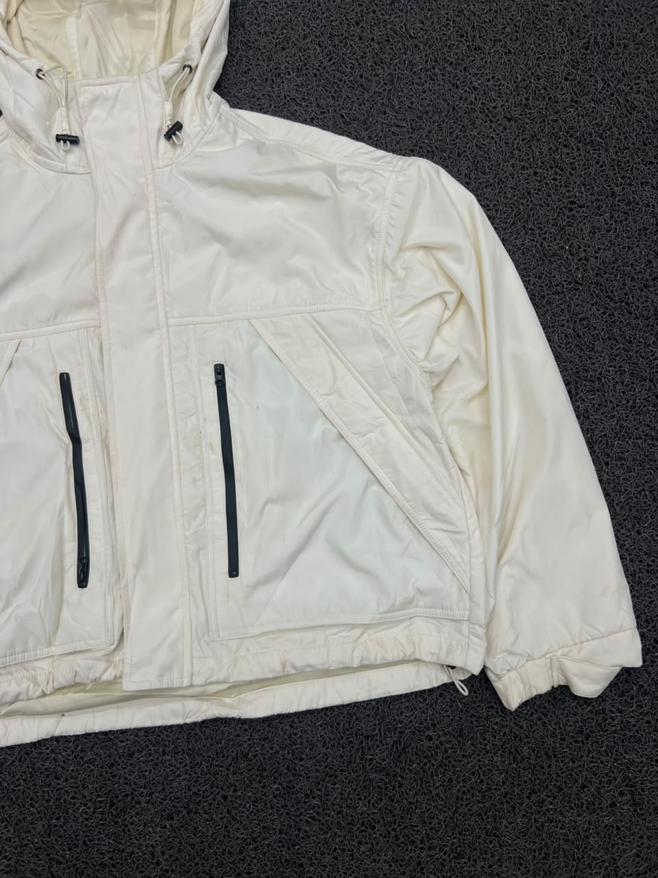 Vintage Neutral Hooded Jacket | Lightweight Outerwear