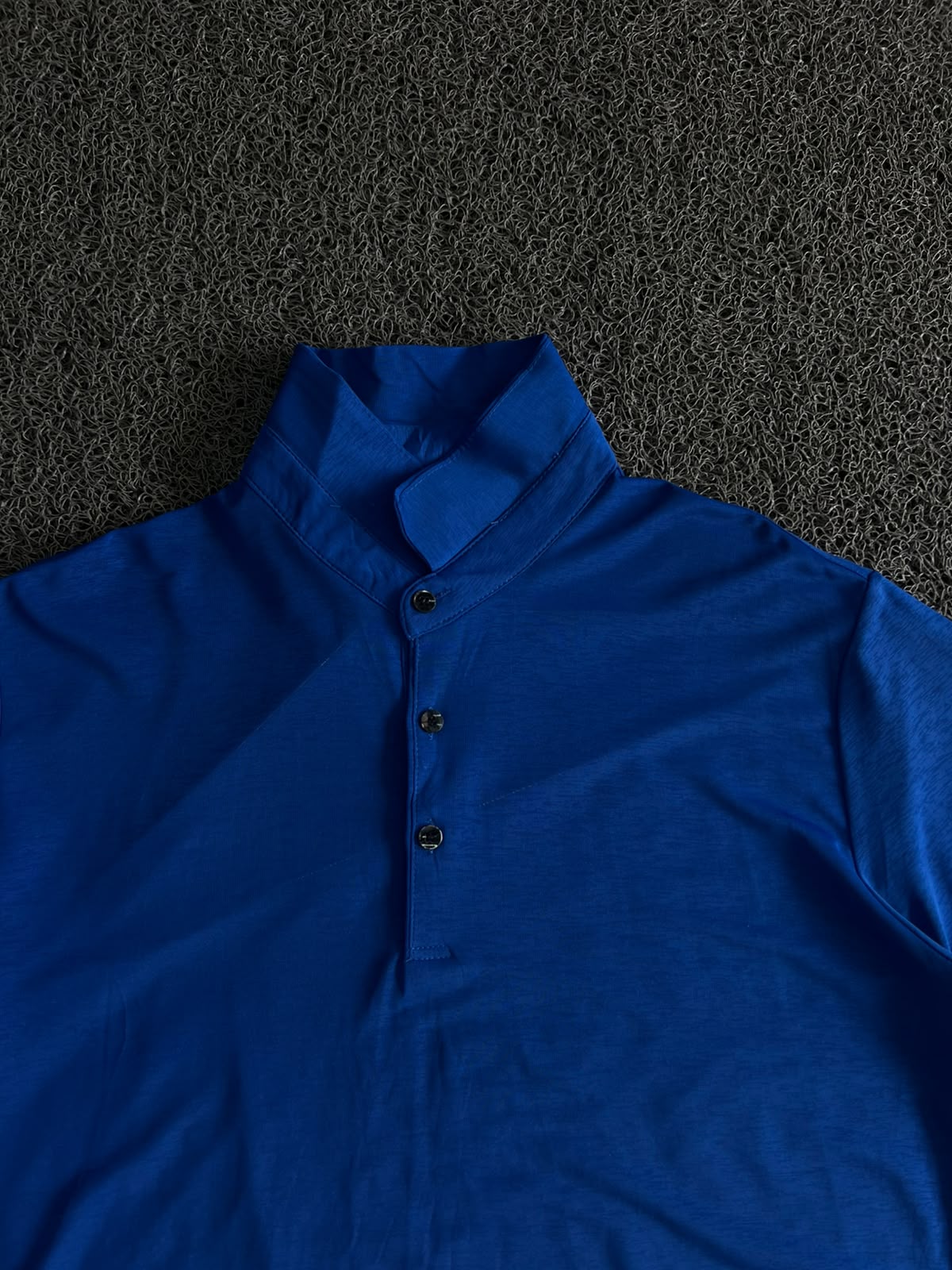 Mandarin Collar Henley T-Shirt – Short Sleeve Casual Cotton Tee