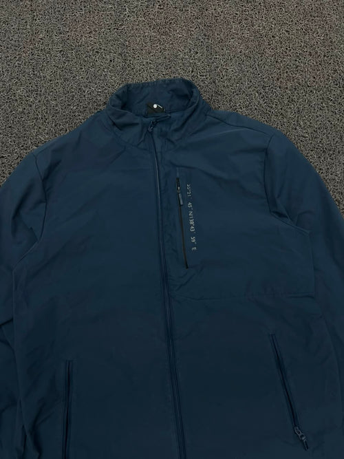 Lightweight Full Zip Windbreaker Jacket with Zip Chest Pocket