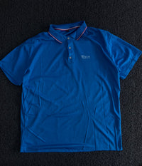 Blue Contrast Collar Polo T-Shirt