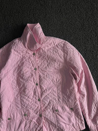 Vintage Pink Quilted Utility Jacket