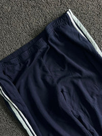 Vintage Track Pants with White Side Stripes