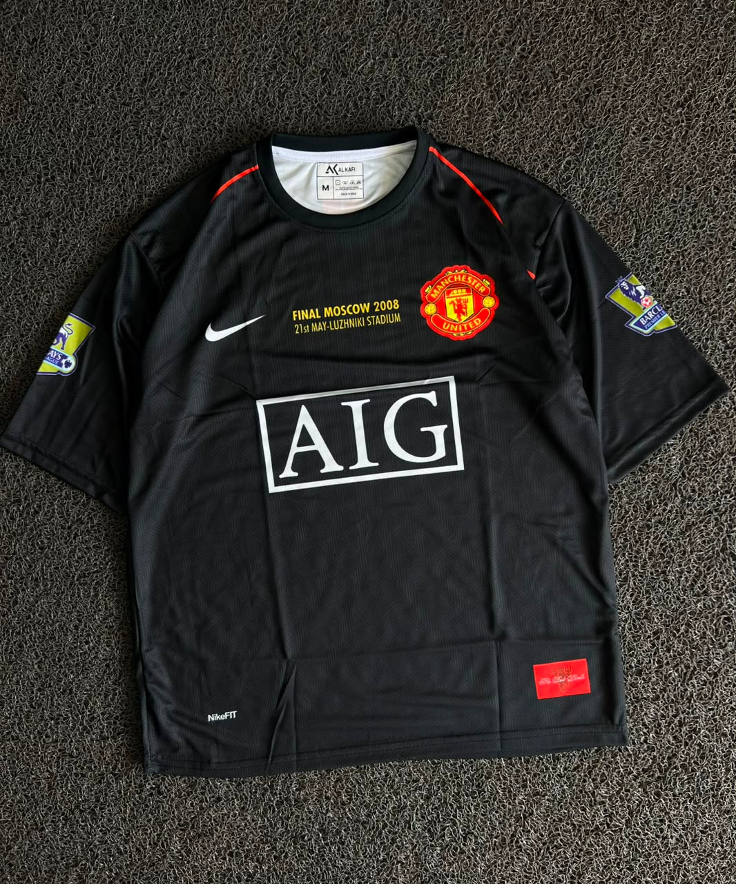 Manchester United 2007–08 UEFA Champions League Final Away Jersey – Cristiano Ronaldo #7 – Five Sleeve