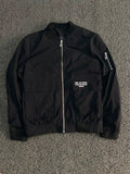 Black Utility Bomber Jacket – Minimal Streetwear Zip-Up Jacket
