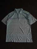 Men's Light Blue Striped Polo T-Shirt – Classic Casual Fit