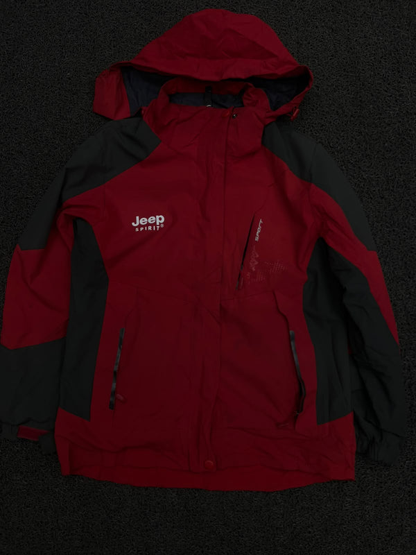 Jeep Spirit Hooded Outdoor Jacket with Zip Pockets