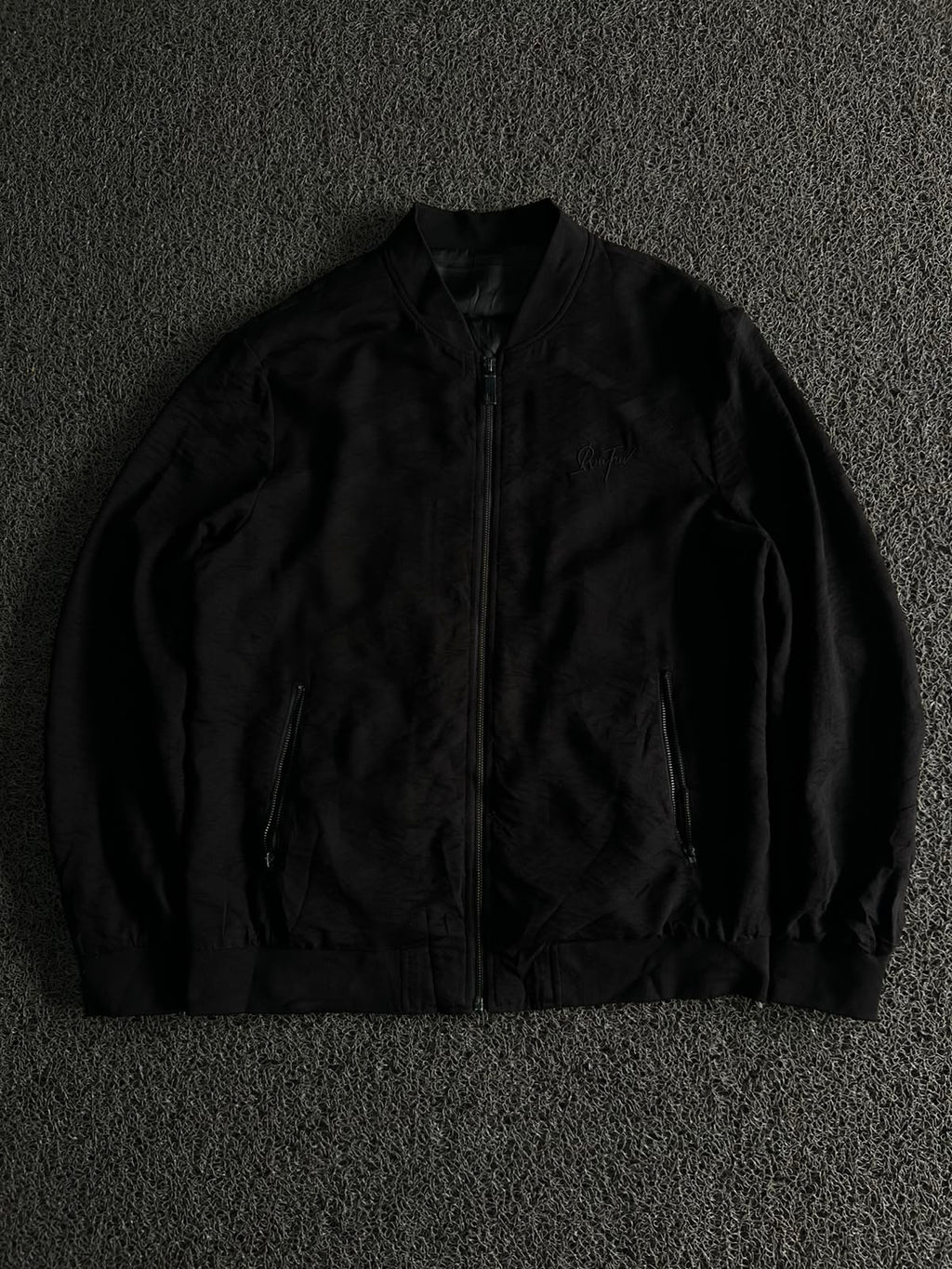 Premium Black Bomber Jacket – Lightweight Zip-Up Casual Outerwear