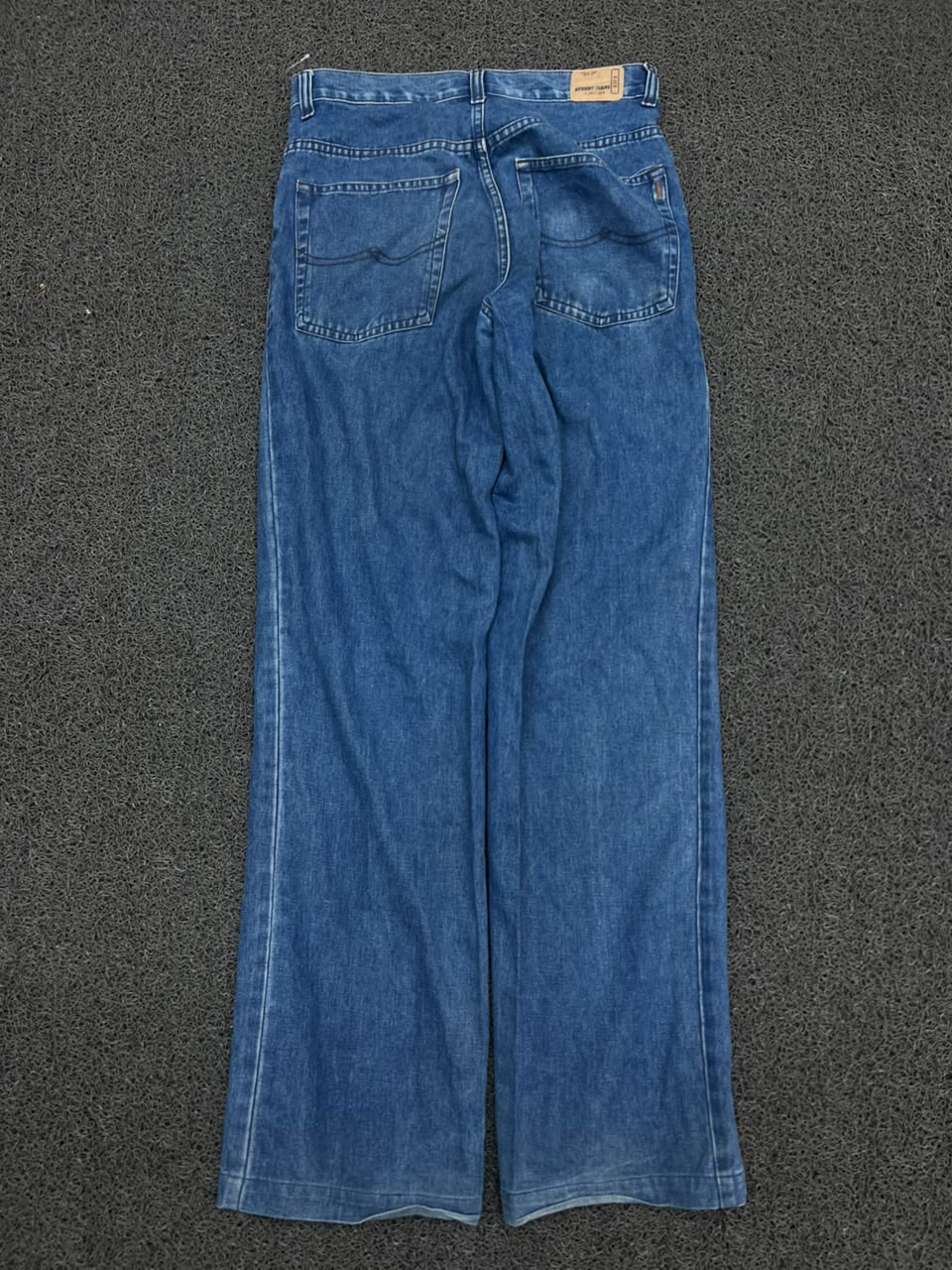 Vintage Blue Wide Leg Denim Jeans