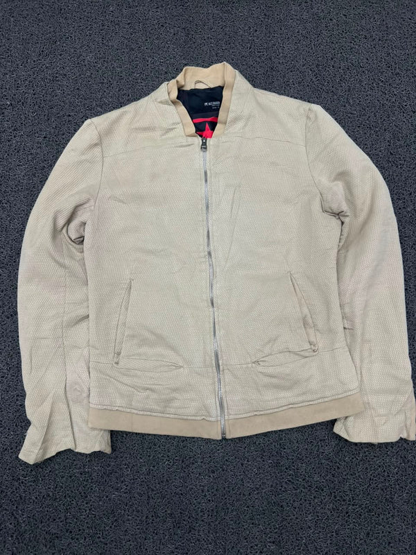 Lightweight Textured Bomber Jacket