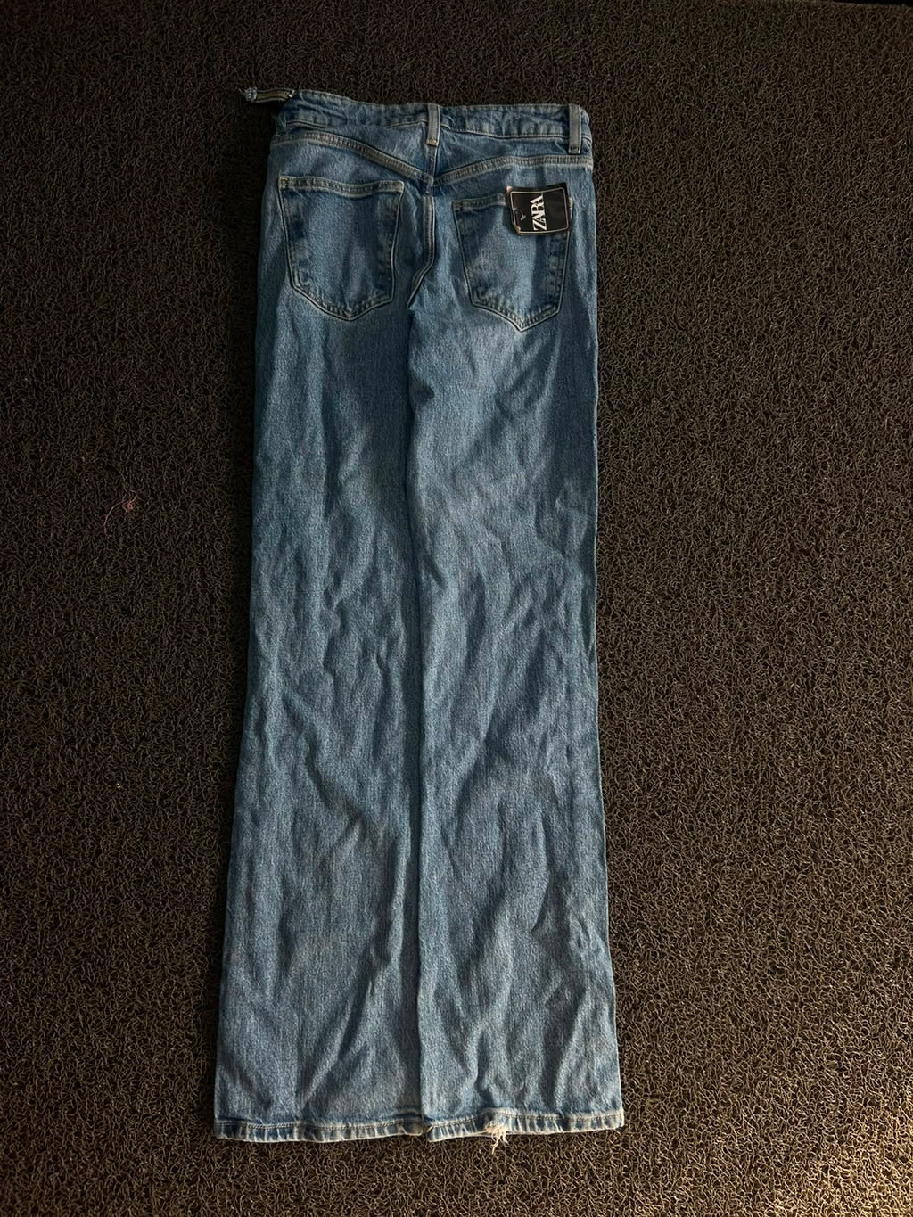 ZARA Vintage Light Wash Wide Leg Denim Jeans