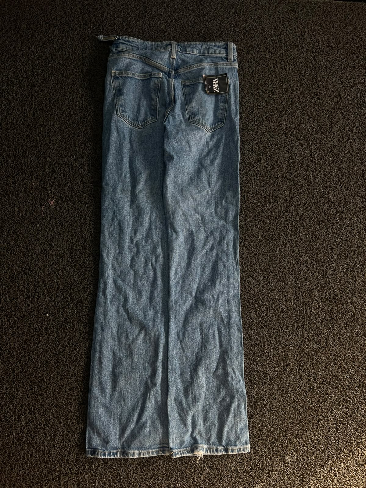 ZARA Vintage Light Wash Wide Leg Denim Jeans