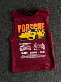 Porsche 911 GT3 RS Graphic Sleeveless Muscle Tee
