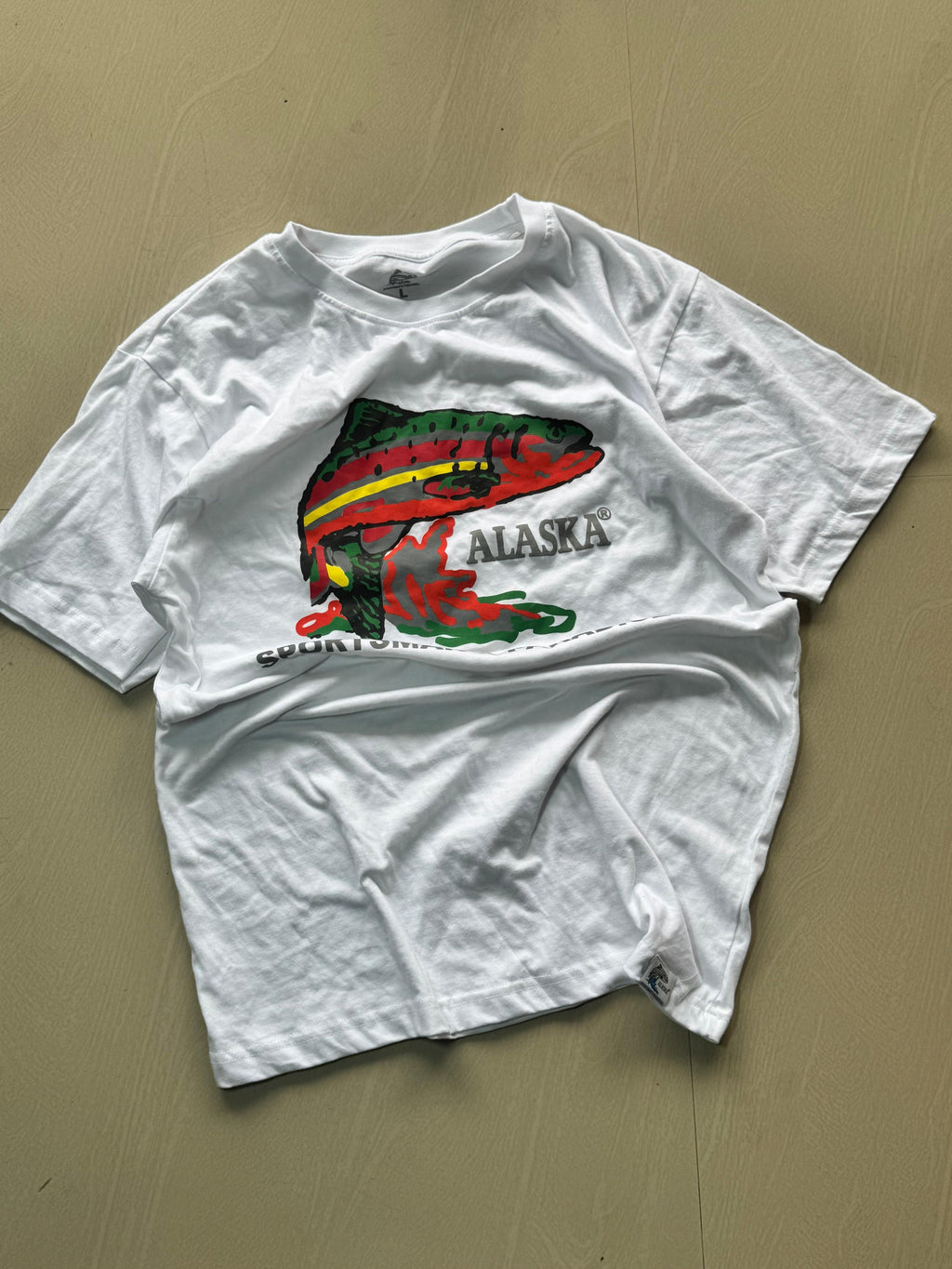 Alaska Fish Graphic Oversized T-Shirt